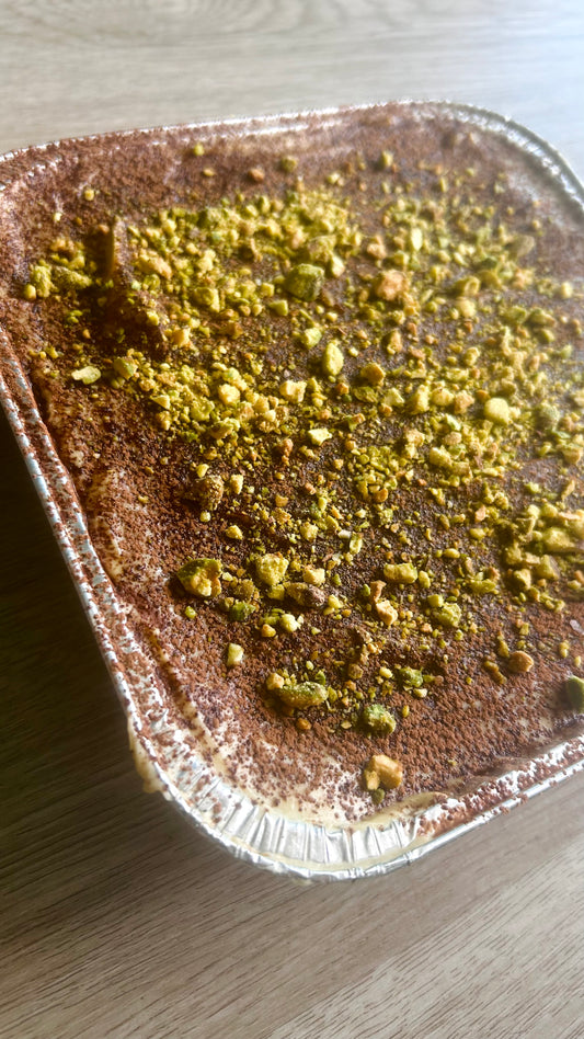 Pistachio tiramisú